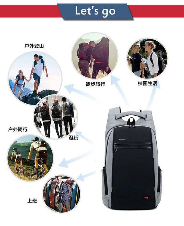 15.6寸双肩旅行包功能